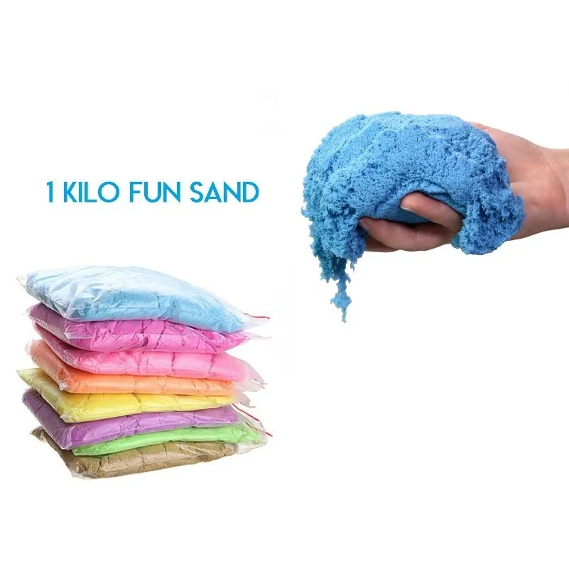KidzMania 1000g Kinetic Sand Refill Play Sand Motion Magic Fun