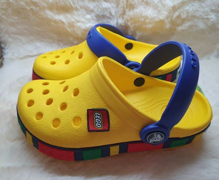 รองเท้า-crocs-เด็ก-lego-งานพรีเมี่ยม-สำหรับเด็ก-สีมาไหม่สวยมาก-นิ่มใส่สบาย