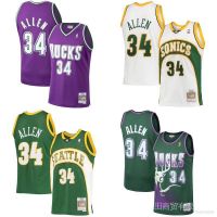 2XLQ NBA Jersey Milwaukee Ebucks Ray Allen Classic Sports Vest Commemorative Edition Plus Size Unisex