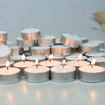 10pcs White Tealight Candle Soybean Wax Small Romantic Smokeless Valentines Candlelight Decoration Candles For Home Decoration