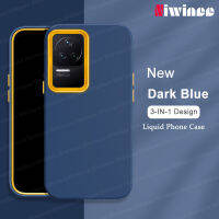 NIWINEE F4 POCO แบบ3 IN 1ที่ประกบกันเคสสำหรับ Xiaomi ของเหลวซิลิโคนกันกระแทกเคสโทรศัพท์ถอดออกได้