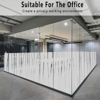 Window Film Privacy and Light Protection Sticker Film Frosted Look Static Cling for Home Office No Glue Glass Sticker