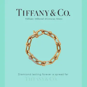 Tiffany HardWear Large Link Bracelet in White Gold with Diamonds