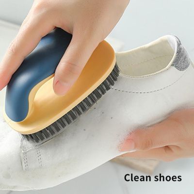 Sikat Cuci Bulu Lembut Deterjen Kuat Sikat Sepatu Ergonomis Noda Penghapusan Sepatu Boot Pakaian Sikat Pembersih Perlengkapan Rumah