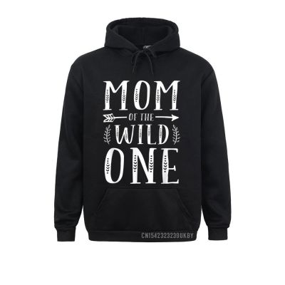 Mom Of The Wild One Thing Cute Funny Harajuku 1St Birthday Long Sleeve Normal Sweatshirts Men Hoodies Hoods Lovers Day Size Xxs-4Xl