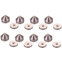 8 Set Speaker Stand Feet Foot Pad Aluminium Alloy Metal Spikes Cone Floor Foot Nail