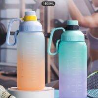 1.8L Gradient Color Kettle Large Capacity Sports Water Bottle Sippy Cup Portable Fitness Handgrip Kettle Botellas De Agua