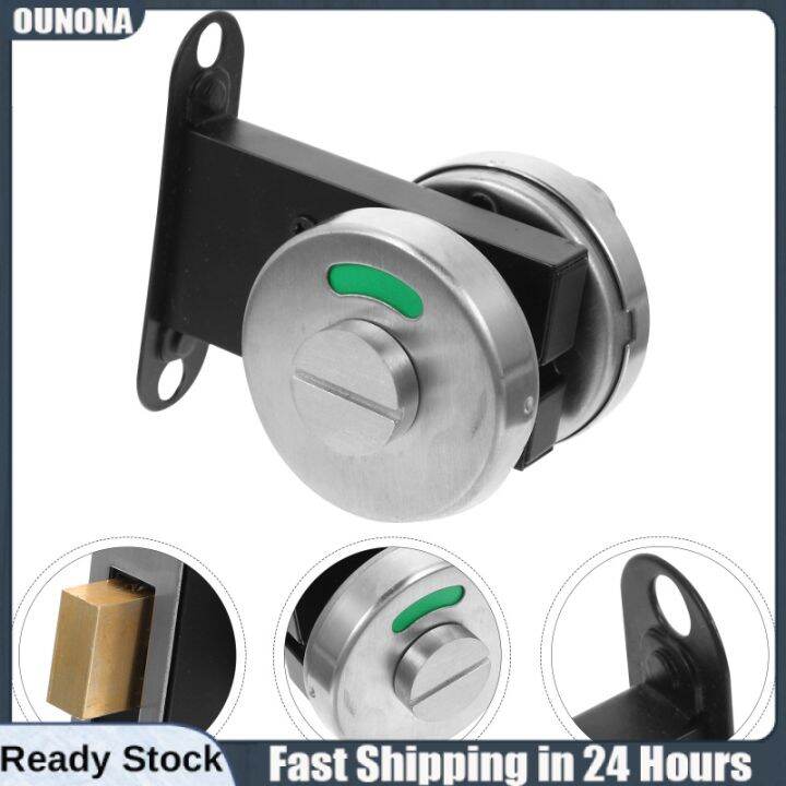OUNONA Bathroom Door Sign Keyless Lock Red Green Indicator Commercial ...