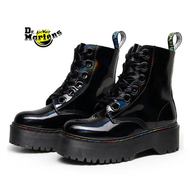 doc-dr-martens-air-wair-1460-มาร์ตินบู๊ทส์-6-ตารองเท้าแพลตฟอร์มหนังแท้นางแบบคู่รักรองเท้าทำงานunisex