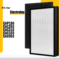 ถ่านกัมมันต์และแผ่นกรอง HEPA สำหรับเครื่องฟอกอากาศ Electrolux EAC203 EAC215 EAC103 EAC003