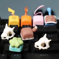 1pc Cartoon Personality Tail Keycap Elves Keycaps festival gift Mechanical Cap