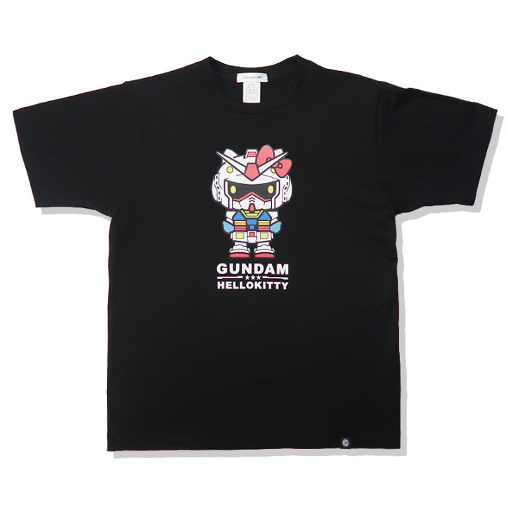 เสื้อยืดแขนสั้น-hello-kitty-gundam-ใหม่