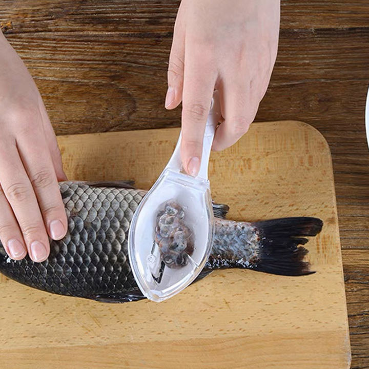 jiang-เครื่องขูดเกล็ดปลาเครื่องขูดทำความสะอาดปลาอุปกรณ์ชั่งพร้อมฝาปิดเครื่องมือทำอาหารปลาในครัวที่บ้าน