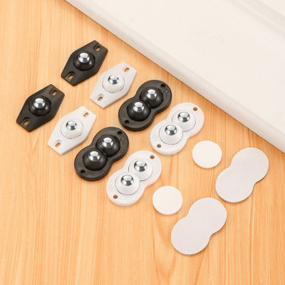 【CW】4Pcs Universal Furniture Caster Self-Adhesive Universal Wheel Storage Pulley For Furniture Stainless Steel Roller Universal