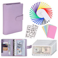 U Good Material A6 PU Leather Budget Binder Notebook Cash Envelopes  Set Binder Pockets Money Budget Saving Bill Organizer