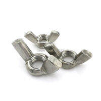 10 pcs M3 M4 M5 M6 M8 DIN315 Ingot Wing Nuts 304 สแตนเลสมือขัน Nut Butterfly Nut-GONGXI