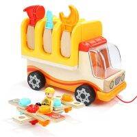 [12 เดือน+] Little Engineer Wooden Car รถไม้วิศวกรน้อย รถของเล่น ของเล่นไม้ ของเล่นเสริมพัฒนาการ [จากแบรนด์ Top Bright]