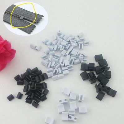 30/60pcs 3# 5# 8# Resin Zipper Top Stop Clothing Handmade U Shaped Bottom Stopper Change Length Repair Resin Zipper Accessories Door Hardware Locks Fa