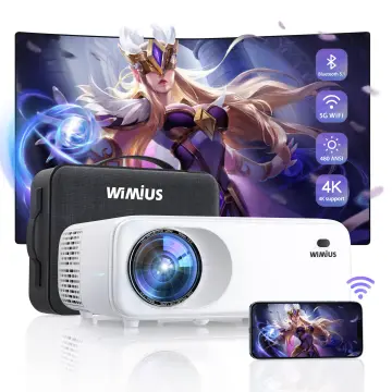 [Auto Focus/4K Support] Projector with WiFi 6 and Bluetooth 5.2, Projector  4K, WiMiUS P62 Native 1080P Outdoor Movie Projector, Auto Keystone & 50%