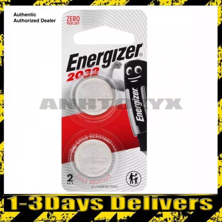 Energizer CR2032 Lithium Coin On Battery 3V 2pcs 1 Pack CMOS PC Desktop ...