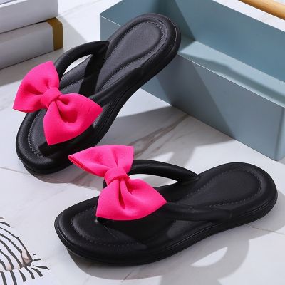 ขายดีที่สุด ioztt2023 - /▼▤☈ Thick Sole Flip Flops 2023 New Outdoor Beach Sandals Female Slides Shower Non-Slip Soft Slippers