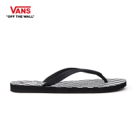 VANS Makena - (Checkerboard) black/true white รองเท้าแตะ ชาย หญิง