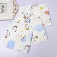 【DT】hot！ 1Pcs Cotton Gauze Soft Cartoon Pattern Feeding Saliva TowelBaby Baby of 30x30cm