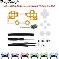 For PS5 Thumbsticks Face Buttons Dtf Led Kit Luminated 6-Colors D-Pad For PS5 Controller Electronic Machine Accessories