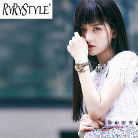 RYRYSTYLE เพลงใหม่ Zuer Gouhua ลูกไม้สีขาวโปร่งเดรสแขนสั้นฤดูร้อน9232