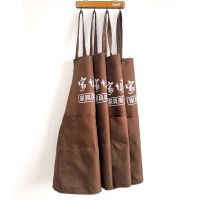 Han edition fashion apron antifouling nail supermarket attendant kitchen work advertising apron printing