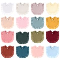 【DT】hot！ Korean Baby Bibs Burp Cloths Soft Cotton Color Adjustable Bib Newborn Feeding Infants Saliva