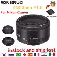 YONGNUO เลนส์ Yn50mm F1.8 F1.8II EF 50มม.F/1.8 Auto Focus YN50 AF สำหรับกล้อง Canon EOS 60D 70D 5D2 5D3 600D กล้อง DSLR