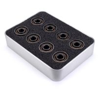 16pcs Roller Skate bearings Ceramic BLACK Ball Inline Skates High Speed Bearings Competitional Skateboard Longboard Bearing Training Equipment