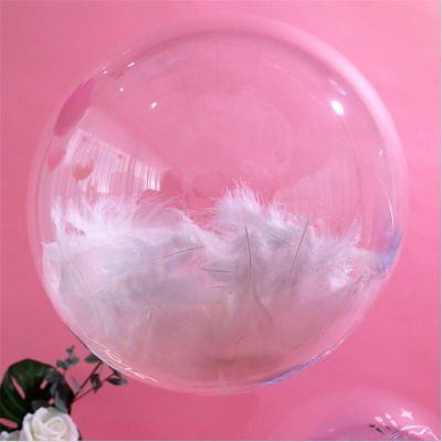 18inch PVC transparent helium bubble balloon or happy birthday sticker or feather or tassel 18 Years Old Birthday Party Wedding Balloons