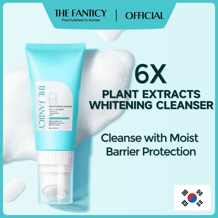 The Fanticy 6x Plant Extracts Whitening Cleanser Low Ph Gentle Cleanser