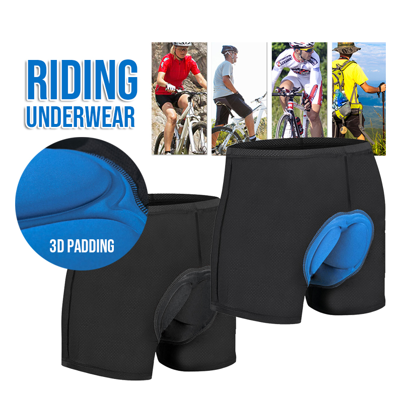 L 3D Padded Men's Cycling Underwear Bike Undershorts Bicycle MTB Underpants Cycling Underpants 