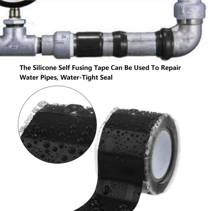 150cm-self-fusing-waterproof-silicone-stop-leaks-seal-repair-tape-self-adhesive-strong-rubber-bonding-tape-self-fusing-wire-tape-adhesives-tape