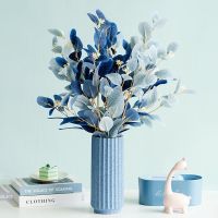 【CC】 Faux Eucalyptus Leaves Stems Flowers Fake for Wedding Bedroom Floral Arrangement Decoration Artificial