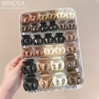 MIAOYA คลิปอะคริลิคหลากสีสำหรับสุภาพสตรีอุปกรณ์เสริมผมแบบสไตล์ผมหางม้าสำหรับนักเรียน