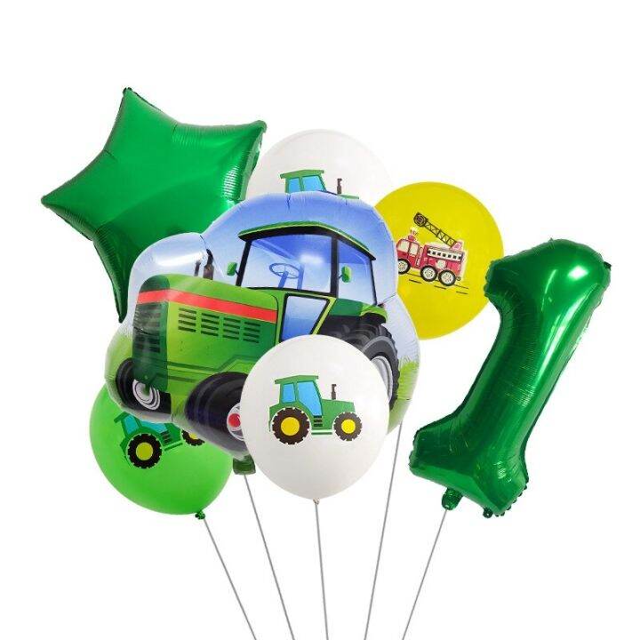 7pcs-set-excavator-tractor-number-balloons-construction-vehicle-foil-balloon-kids-birthday-party-diy-decoration-latex-balls-toy-balloons