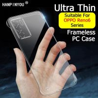 Ultra Thin HD Clear Frameless Phone Case For OPPO Reno 6 Reno6 Pro Plus 5G Transparent Hard PC Back Camera Protector Cover Shell