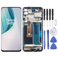 หน้าจอ LCD ของ OEM ประกอบครบชุดพร้อมกรอบดิจิทัลสำหรับ OnePlus Nord N10 5G BE2029 (สีดำ)