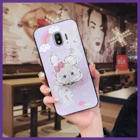 Silicone Dirt-resistant Phone Case For Samsung Galaxy J2 Pro 2018/J2 2018/SM-J250F cartoon Kickstand Cute Back Cover