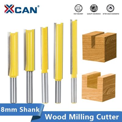 【DT】hot！ XCAN Trim Router Bit 50-76mm Tenon Cutter 8mm Shank Template Pattern Carbide Milling Wood Bits