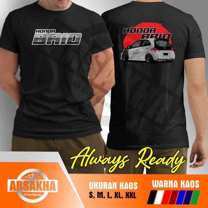 Kaos Baju Honda Brio Side Jdm Culture Kaos Otomotif Arsakha Clothing Lazada Indonesia