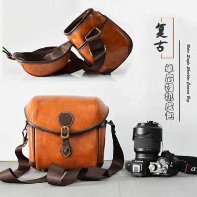 PU Leather Case DSLR Camera Bag For Canon EOS 200D 760D 750D 1300D 1100D 700D 600D 550D 6D 60D 70D T5i R10 R6 M50II Shockproof