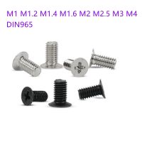 50-500pcs Phillips Flat Countersunk Head Screw M1 M1.2 M1.4 M1.6 M2 M2.5 M3 M4 Black steel or 304 Stainless steel