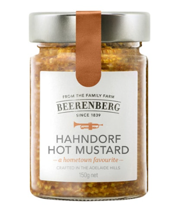 บีเรนเบิร์ก ฮานดอร์ฟ ฮอต มัสตาร์ด(มัสตาร์ดปรุงรส)150g. Beerenberg Hahndorf Hot Mustard (9546)
