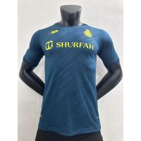 [เวอร์ชั่นผู้เล่น] 2223ใหม่ Al-nassr FC Victory Away เสื้อฟุตบอลเสื้อคุณภาพสูงแขนสั้น shir T