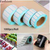 GANGBANI 1000pcs/Roll การ์ด แท็กเปล่า อุปกรณ์การพิมพ์ สติ๊กเกอร์กันความร้อน กันน้ำ กระดาษกาว ป้ายบรรจุภัณฑ์